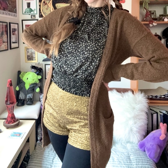 ICHI Sweaters - ICHI Cozy Women's Brown Sweater Cardigan